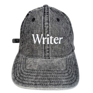 Grey Acid Wash Writter Embroidered 100% Cotton‎ Baseball Cap Hat OTTO
